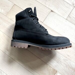 Timberland Black Waterproof 6” Boots US 5.5
